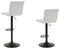 Gaddison - Light Beige/black - Bar Height Bar Stool (set Of 2)-Washburn's Home Furnishings