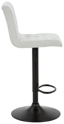 Gaddison - Light Beige/black - Tall Uph Swivel Barstool(2/cn)-Washburn's Home Furnishings