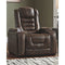 Game - Brown Dark - Pwr Recliner/adj Headrest-Washburn's Home Furnishings