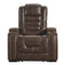 Game - Brown Dark - Pwr Recliner/adj Headrest-Washburn's Home Furnishings