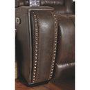 Game - Brown Dark - Pwr Recliner/adj Headrest-Washburn's Home Furnishings