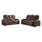 Game Zone - Brown Dark - Pwr Rec Loveseat/con/adj Hdrst-Washburn's Home Furnishings