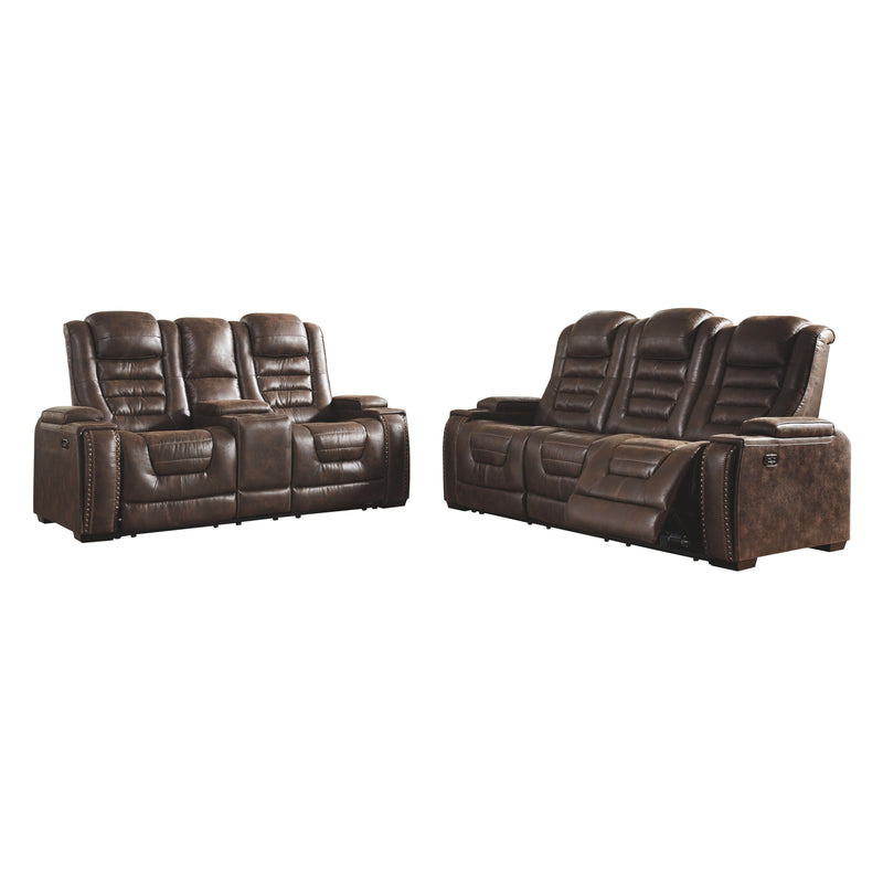 Game Zone - Brown Dark - Pwr Rec Sofa With Adj Headrest-Washburn's Home Furnishings