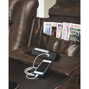 Game Zone - Brown Dark - Pwr Rec Sofa With Adj Headrest-Washburn's Home Furnishings