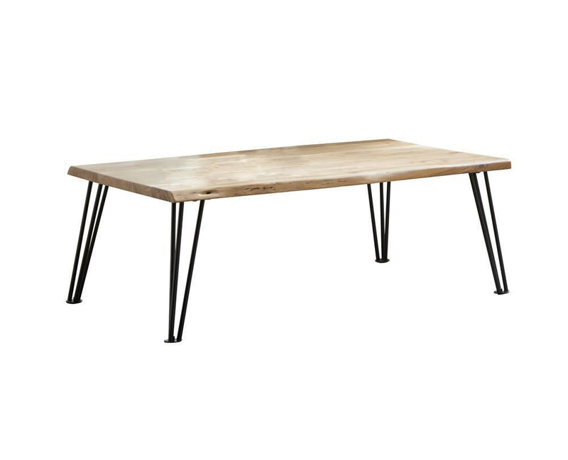 Gano - Coffee Table With Hairpin - Legs - Light Brown-Washburn's Home Furnishings