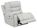 Garnet - Power Reclining Seat And Power Headrest - Pearl Silver-Washburn's Home Furnishings