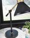 Garville - Black/gold Finish - Metal Desk Lamp (1/cn)-Washburn's Home Furnishings