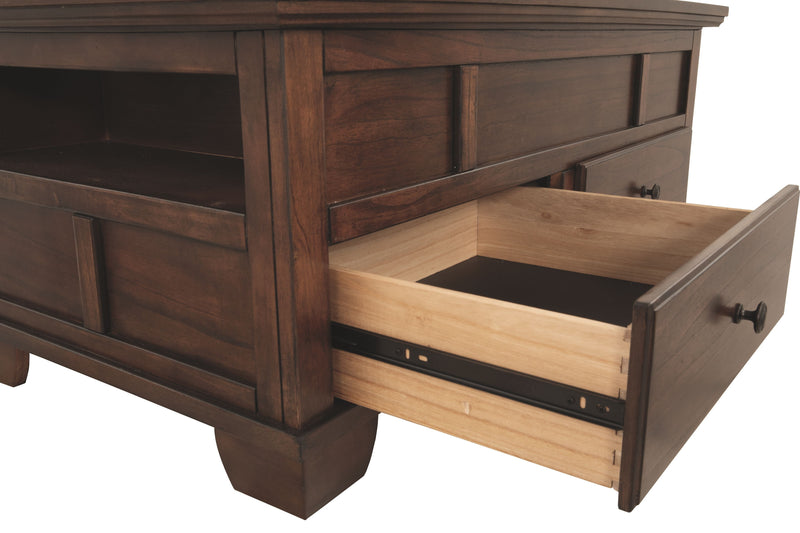 Gately - Medium Brown - Lift Top Cocktail Table-Washburn's Home Furnishings