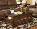 Gately - Medium Brown - Lift Top Cocktail Table-Washburn's Home Furnishings