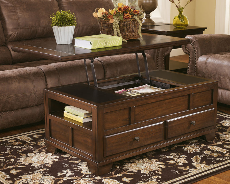 Gately - Medium Brown - Lift Top Cocktail Table-Washburn's Home Furnishings