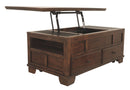 Gately - Medium Brown - Lift Top Cocktail Table-Washburn's Home Furnishings