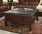 Gately - Medium Brown - Ottoman Cocktail Table-Washburn's Home Furnishings