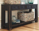 Gavelston - Black - Sofa Table-Washburn's Home Furnishings