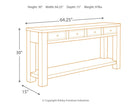 Gavelston - Black - Sofa Table-Washburn's Home Furnishings