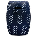 Genemore - Navy/white - Stool-Washburn's Home Furnishings