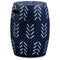 Genemore - Navy/white - Stool-Washburn's Home Furnishings