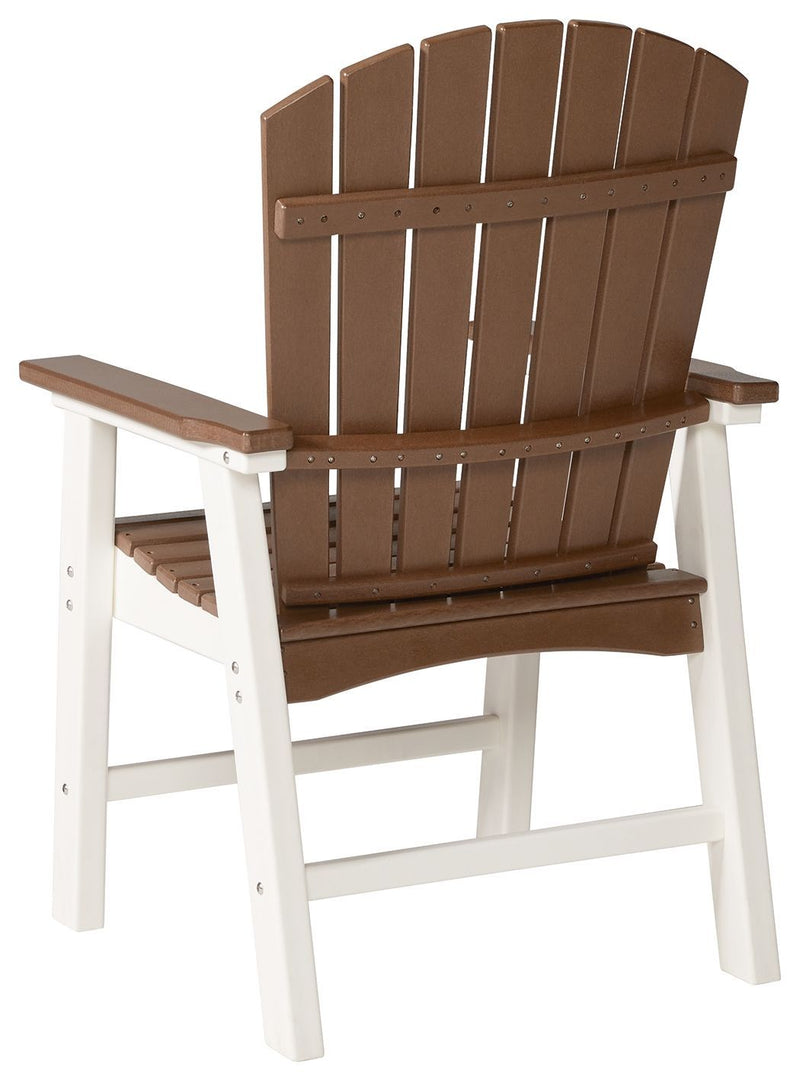 Genesis - Brown/white - Arm Chair (2/cn)-Washburn's Home Furnishings