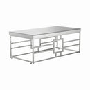 Geometric - Frame Coffee Table - Pearl Silver-Washburn's Home Furnishings