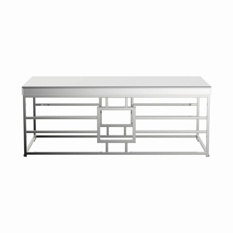 Geometric - Frame Coffee Table - Pearl Silver-Washburn's Home Furnishings