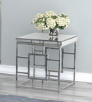 Geometric - Frame End Table - Pearl Silver-Washburn's Home Furnishings