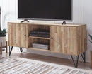 Gerdanet - Natural - Large Tv Stand-Washburn's Home Furnishings