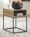 Gerdanet - Natural - Rectangular End Table-Washburn's Home Furnishings