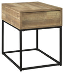 Gerdanet - Natural - Rectangular End Table-Washburn's Home Furnishings