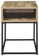 Gerdanet - Natural - Rectangular End Table-Washburn's Home Furnishings