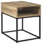 Gerdanet - Natural - Rectangular End Table-Washburn's Home Furnishings