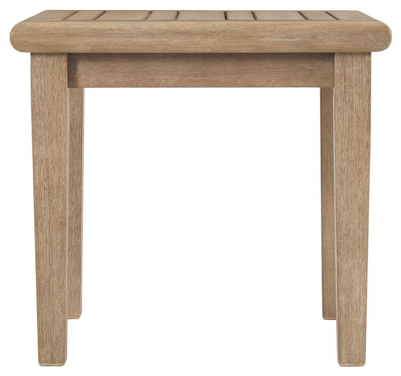 Gerianne - Grayish Brown - Square End Table-Washburn's Home Furnishings