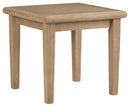 Gerianne - Grayish Brown - Square End Table-Washburn's Home Furnishings