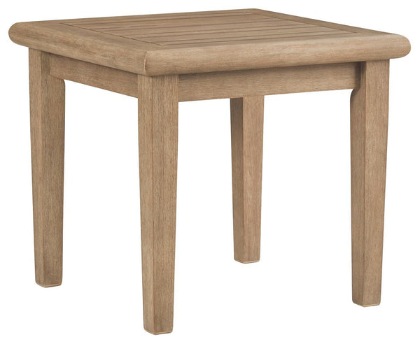 Gerianne - Grayish Brown - Square End Table-Washburn's Home Furnishings