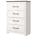 Gerridan - White/gray - Four Drawer Chest-Washburn's Home Furnishings