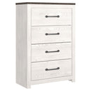 Gerridan - White/gray - Four Drawer Chest-Washburn's Home Furnishings