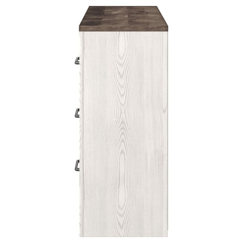 Gerridan - White/gray - Six Drawer Dresser-Washburn's Home Furnishings