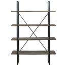 Gilesgrove - Black/gray - Bookcase-Washburn's Home Furnishings