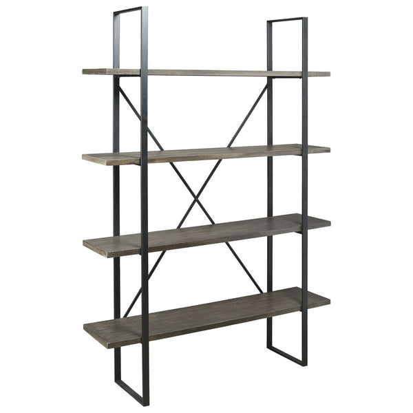 Gilesgrove - Black/gray - Bookcase-Washburn's Home Furnishings