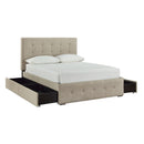 Gladdinson - Gray - Full Upholstered Storage Bed-Washburn's Home Furnishings