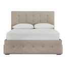 Gladdinson - Gray - Full Upholstered Storage Bed-Washburn's Home Furnishings