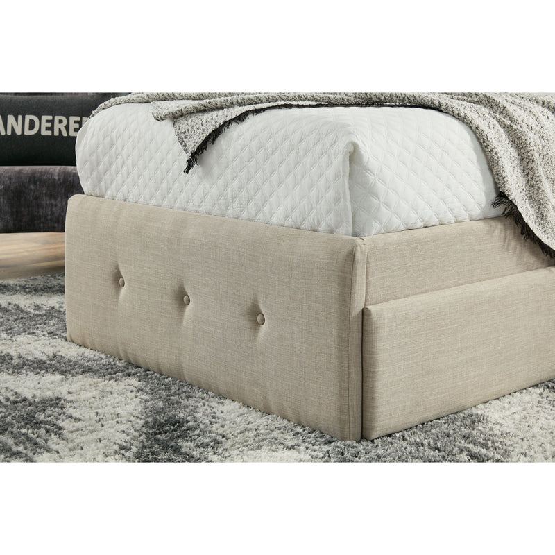 Gladdinson - Gray - Full Upholstered Storage Bed-Washburn's Home Furnishings