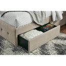 Gladdinson - Gray - Full Upholstered Storage Bed-Washburn's Home Furnishings