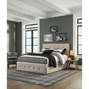 Gladdinson - Gray - Full Upholstered Storage Bed-Washburn's Home Furnishings