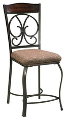 Glambrey - Brown - Counter Height Bar Stool (set Of 4)-Washburn's Home Furnishings