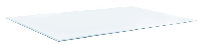 Glass Table Top 18" X 50" - White-Washburn's Home Furnishings