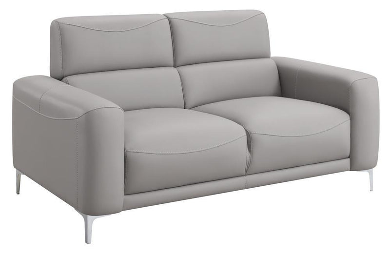 Glenmark - Loveseat - Pearl Silver-Washburn's Home Furnishings