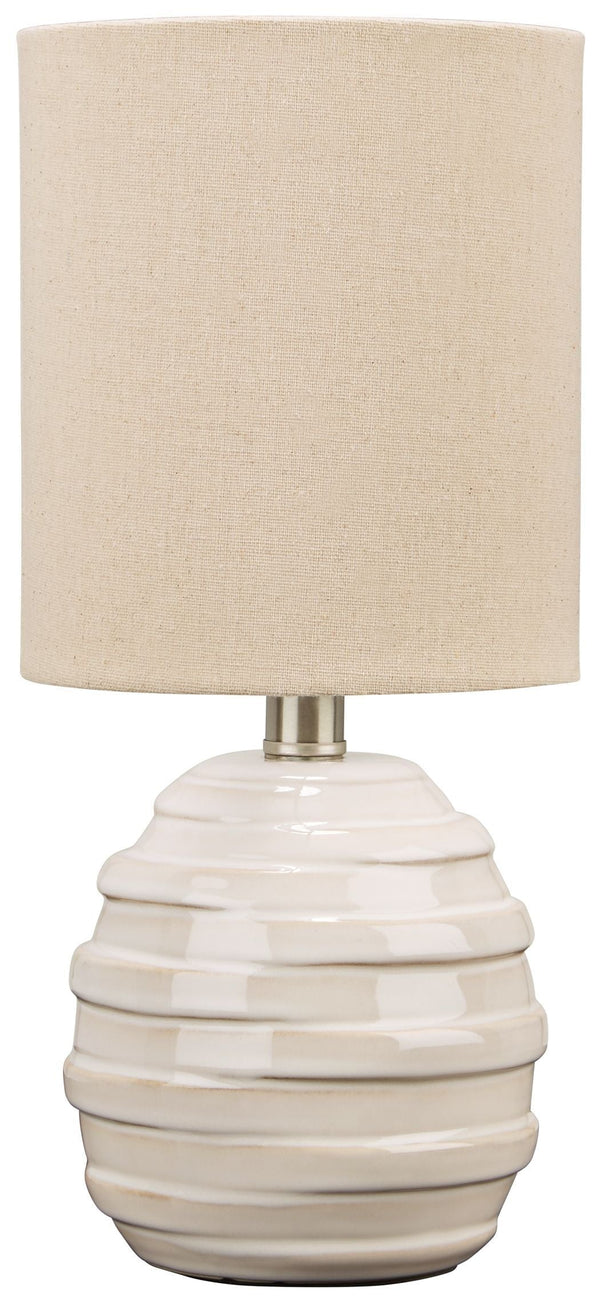 Glennwick - White - Ceramic Table Lamp (1/cn)-Washburn's Home Furnishings