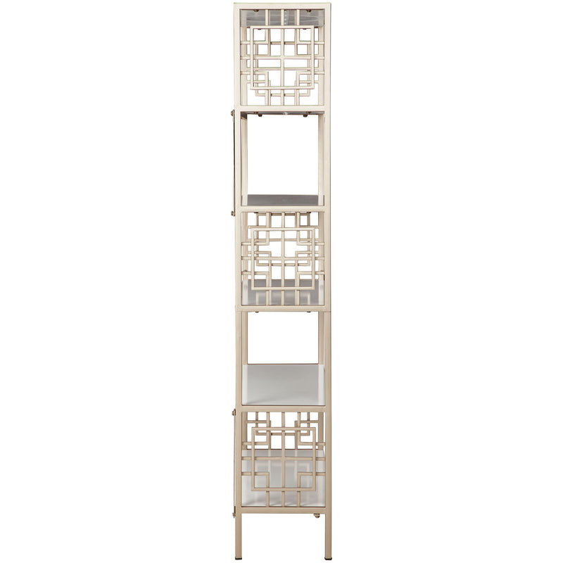 Glenstone - Champagne/white - Bookcase-Washburn's Home Furnishings