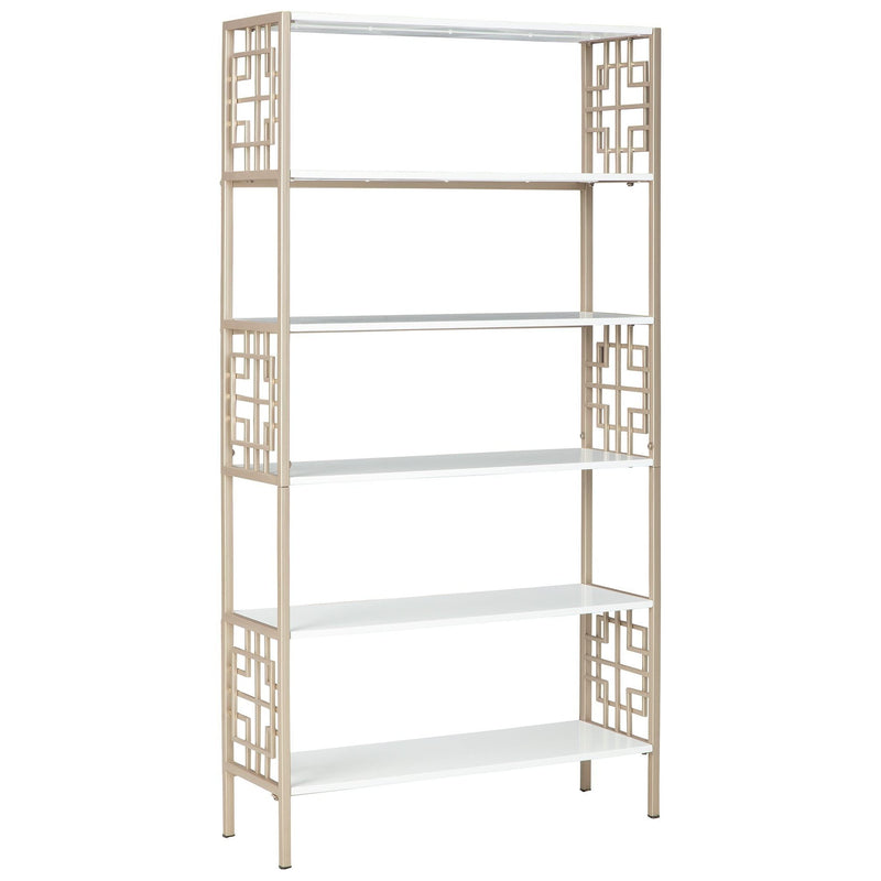 Glenstone - Champagne/white - Bookcase-Washburn's Home Furnishings