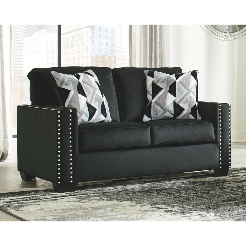 Gleston - Onyx - Loveseat-Washburn's Home Furnishings