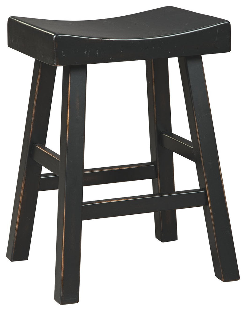 Glosco - Black - Counter Height Bar Stool (set Of 2)-Washburn's Home Furnishings